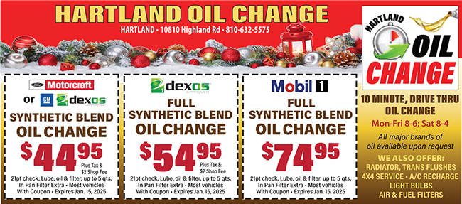 Hartland Oil Change