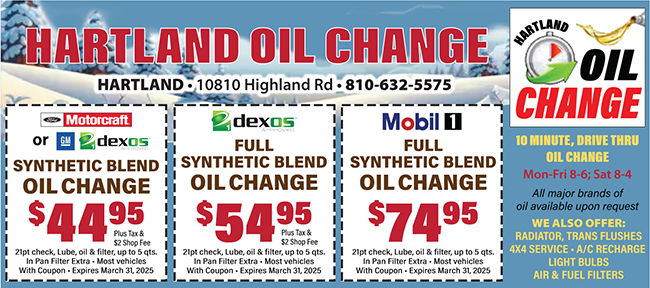 Hartland Oil Change